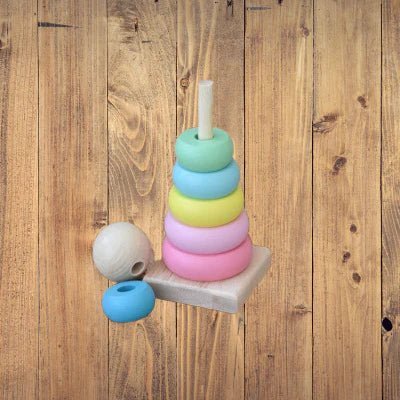 Jouet en Bois - WoodenToys™ - Tour Macaron - EssentielBébé